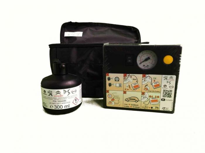 Оригинальный комплект для ремонта проколов шин PSA Groupe (VAUXHALL / OPEL / CITROEN / DS / PEUGEOT) 98 319 389 80